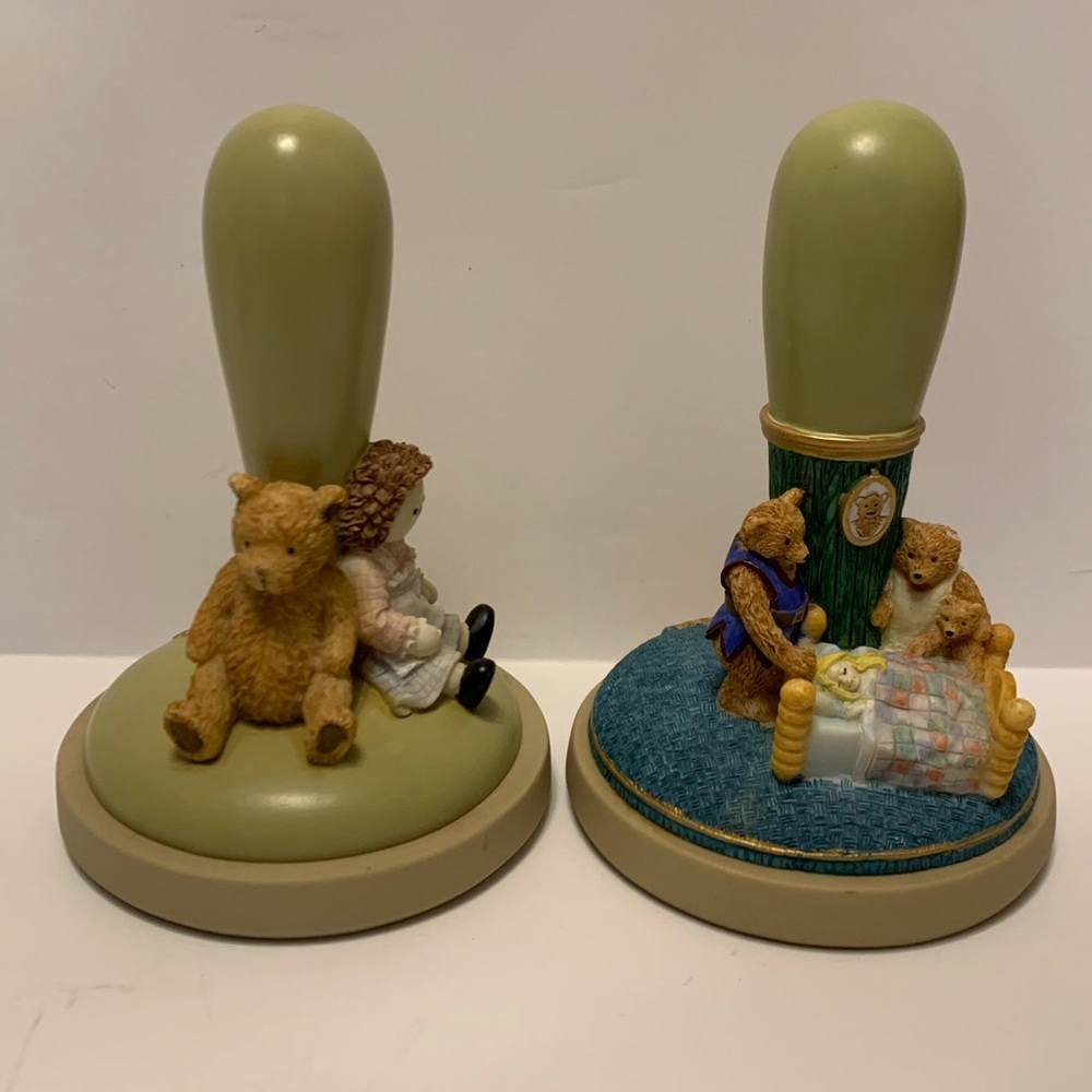 Set of 2 Brown Bag Cookie Art Stamp Press Mold